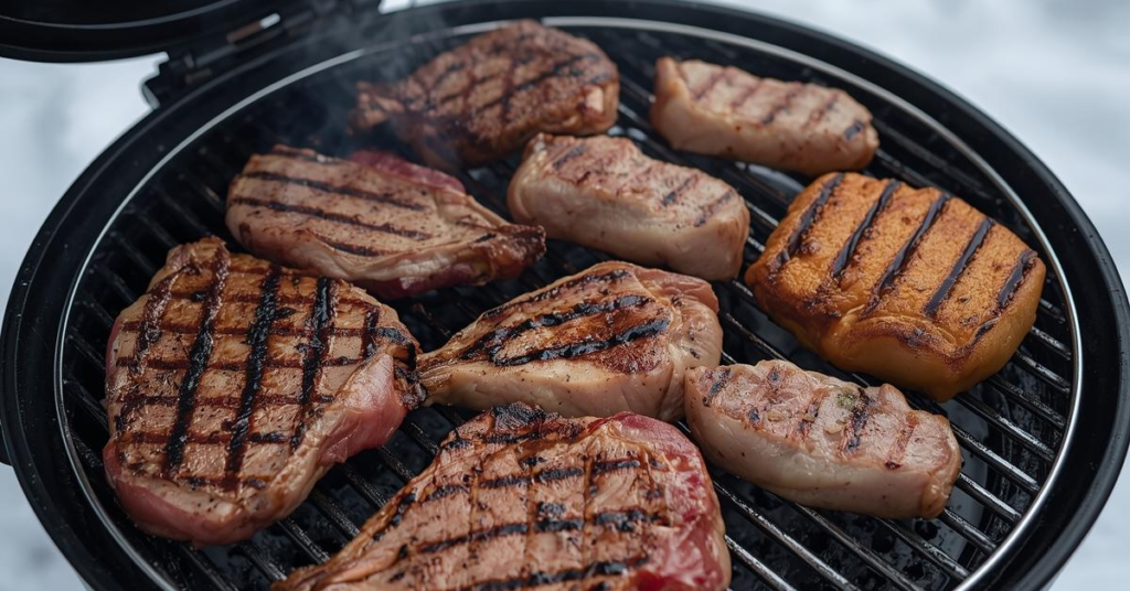 ai meat on grill 2