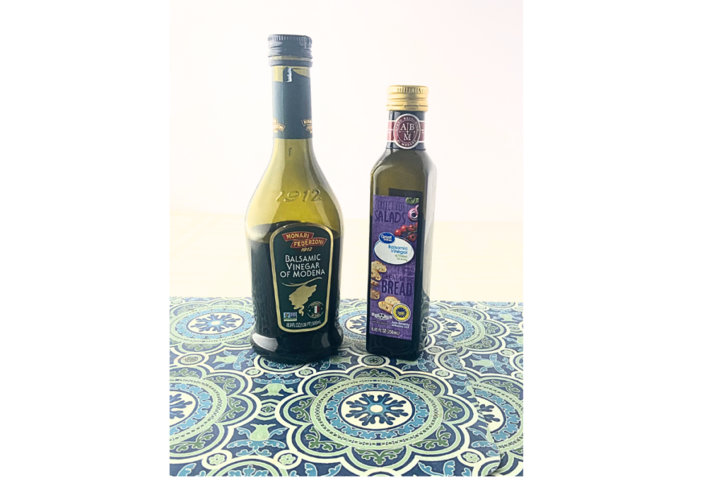 Two Balsamic Vinegar of Modena bottles 