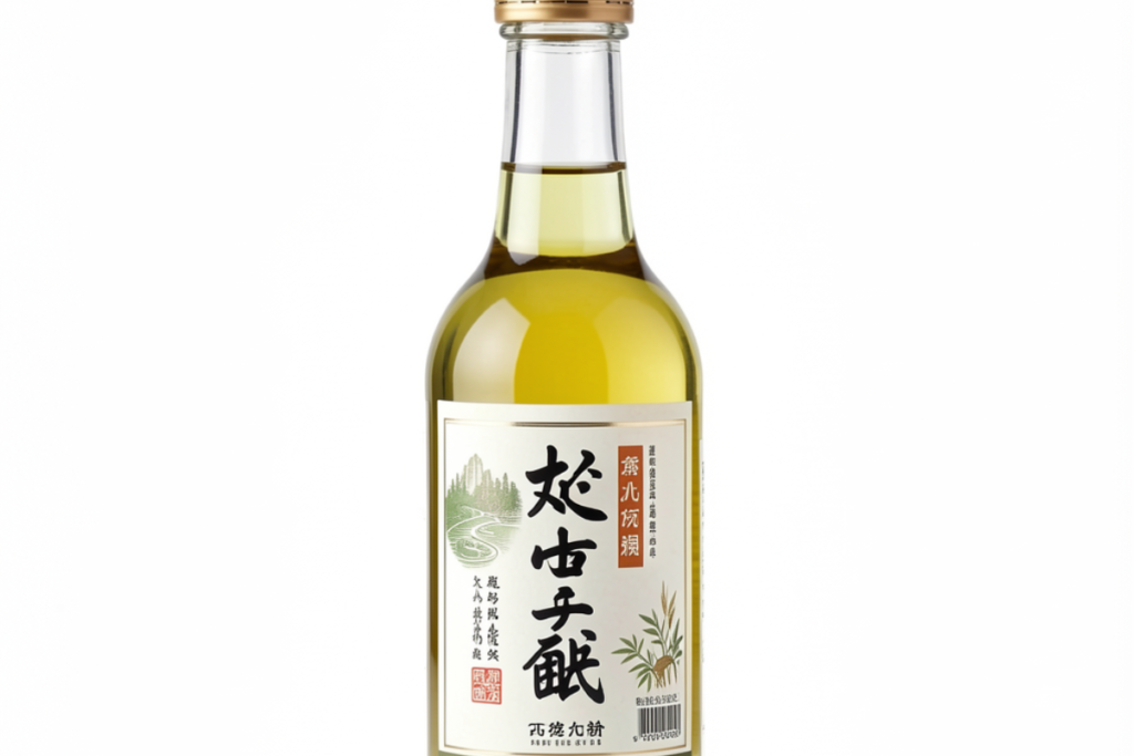 A bottle of rice wine vinegar