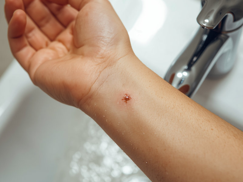 Vinegar for Bee Stings and Bites: Does It Really Help? washing sting area with water as first aid instead of using vinegar.