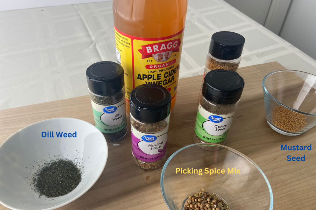atv pickled spices vinegar overhead prepared v01